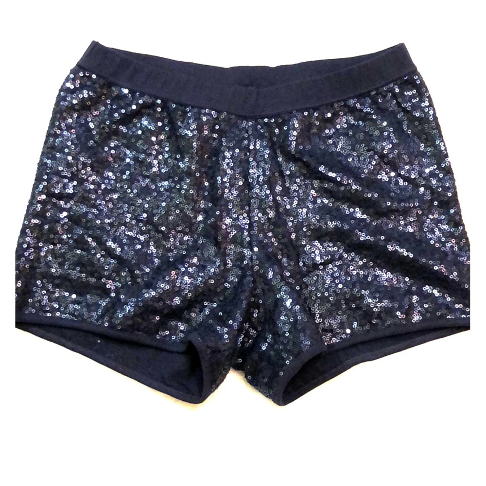 aerie Navy Sequin Shorts